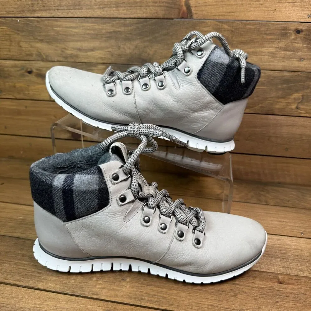 Cole Haan Womens 6 B Zerogrand Beige Hiker Boot Hiking Waterproof Suede Leather